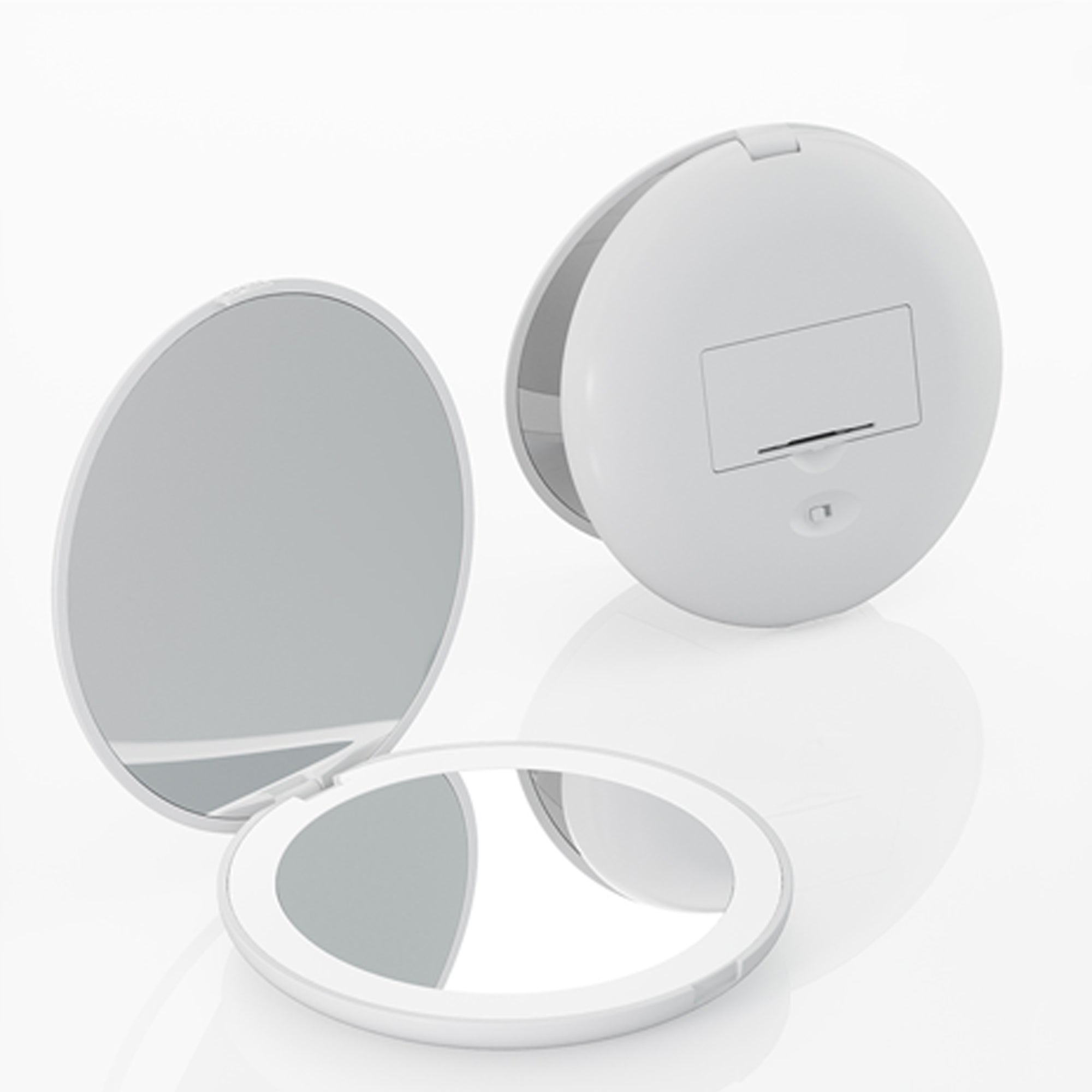 Led Magnifying Compact Foldable Makeup Mirror
