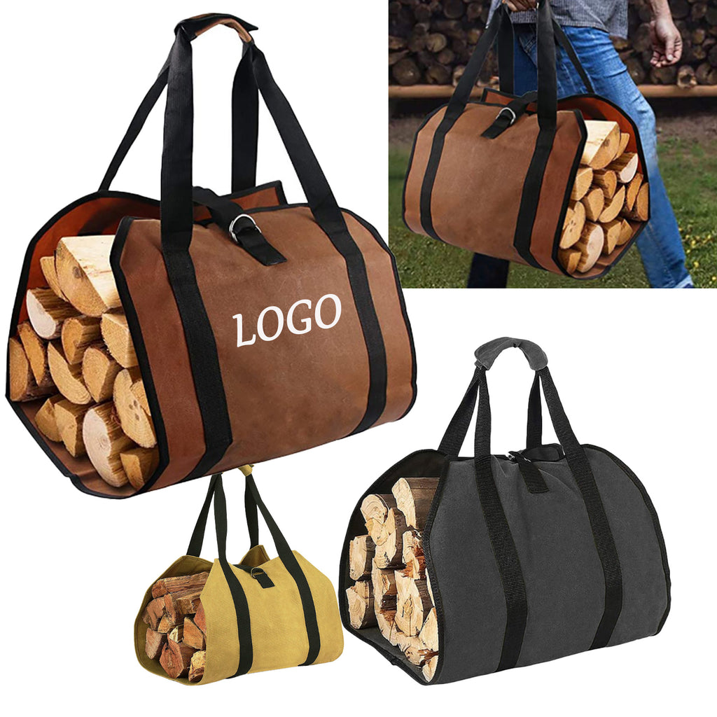 Outdoor Firewood Tote Durable Logging Bag