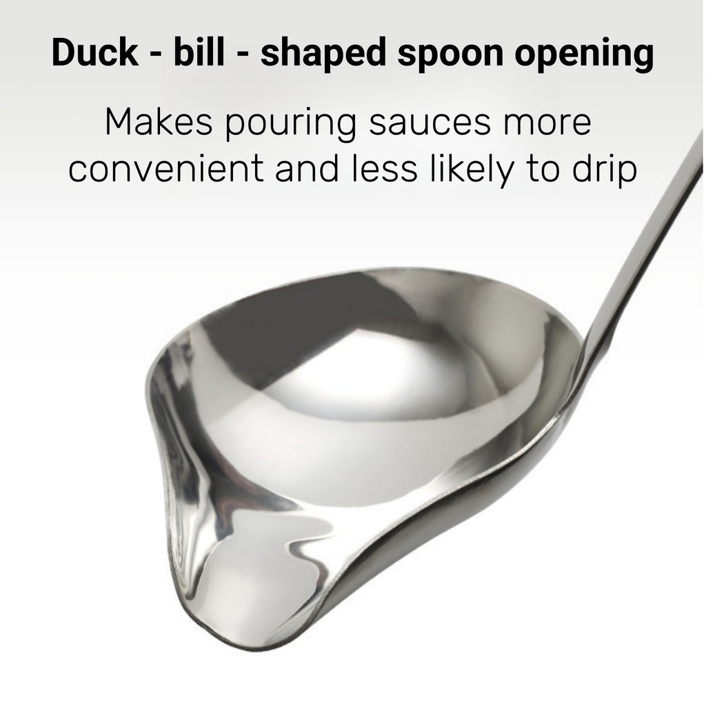 Stainless Steel Duck - Billed Sauce - Pouring Spoon