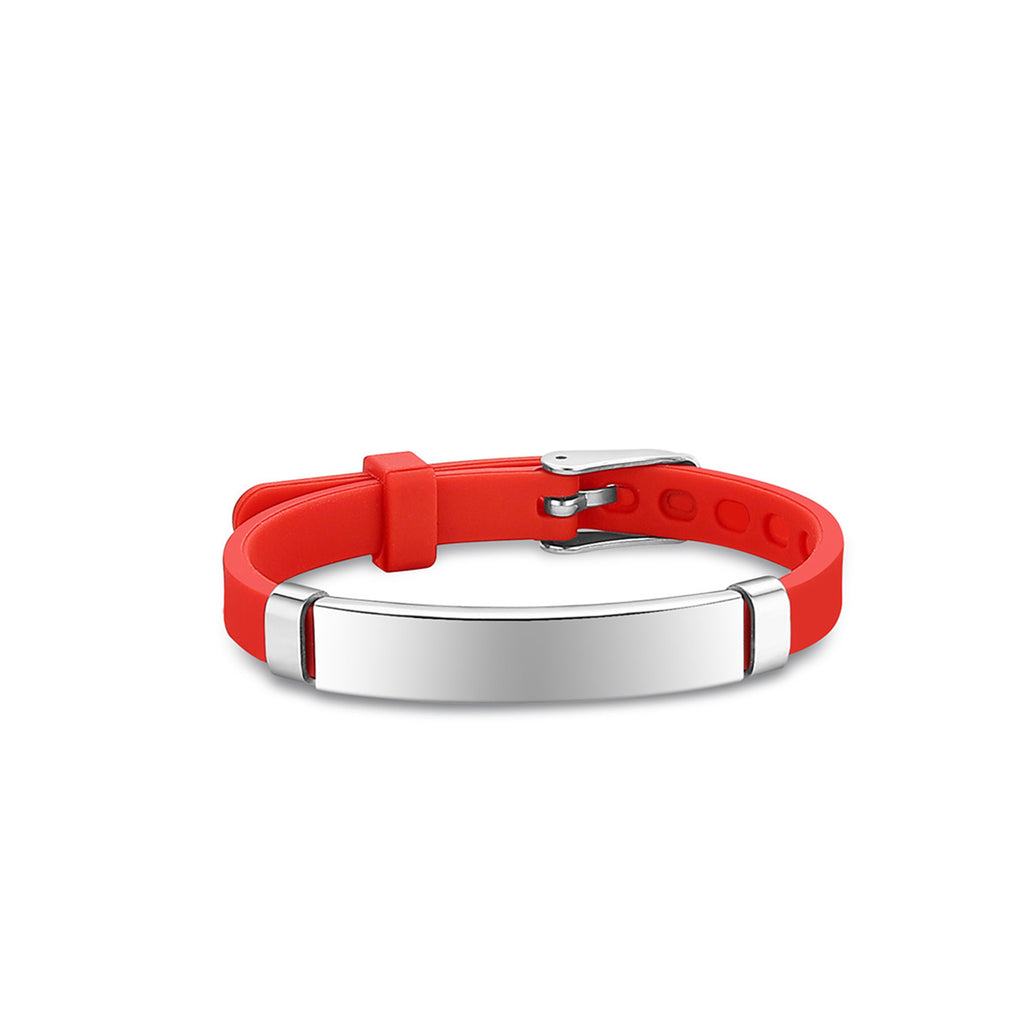 Children's Anti-Loss Multi-Color Titanium Steel Silicone Wristband