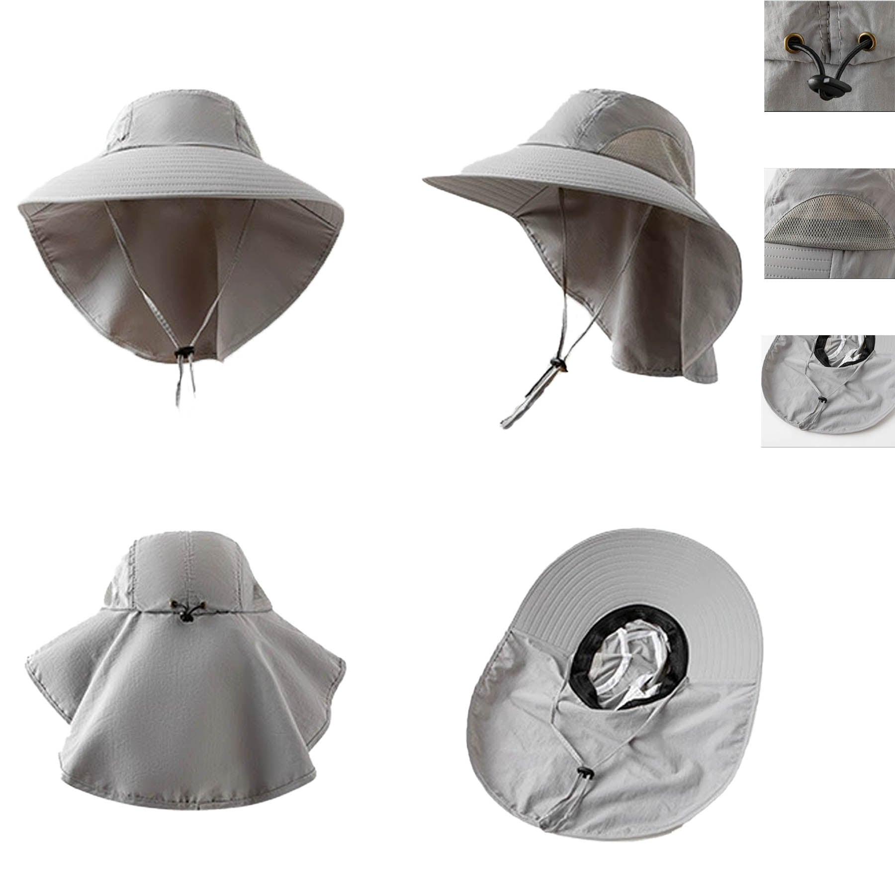 All-Purpose Foldable Outdoor Fishing Hat With Sun Protection & Face Cover