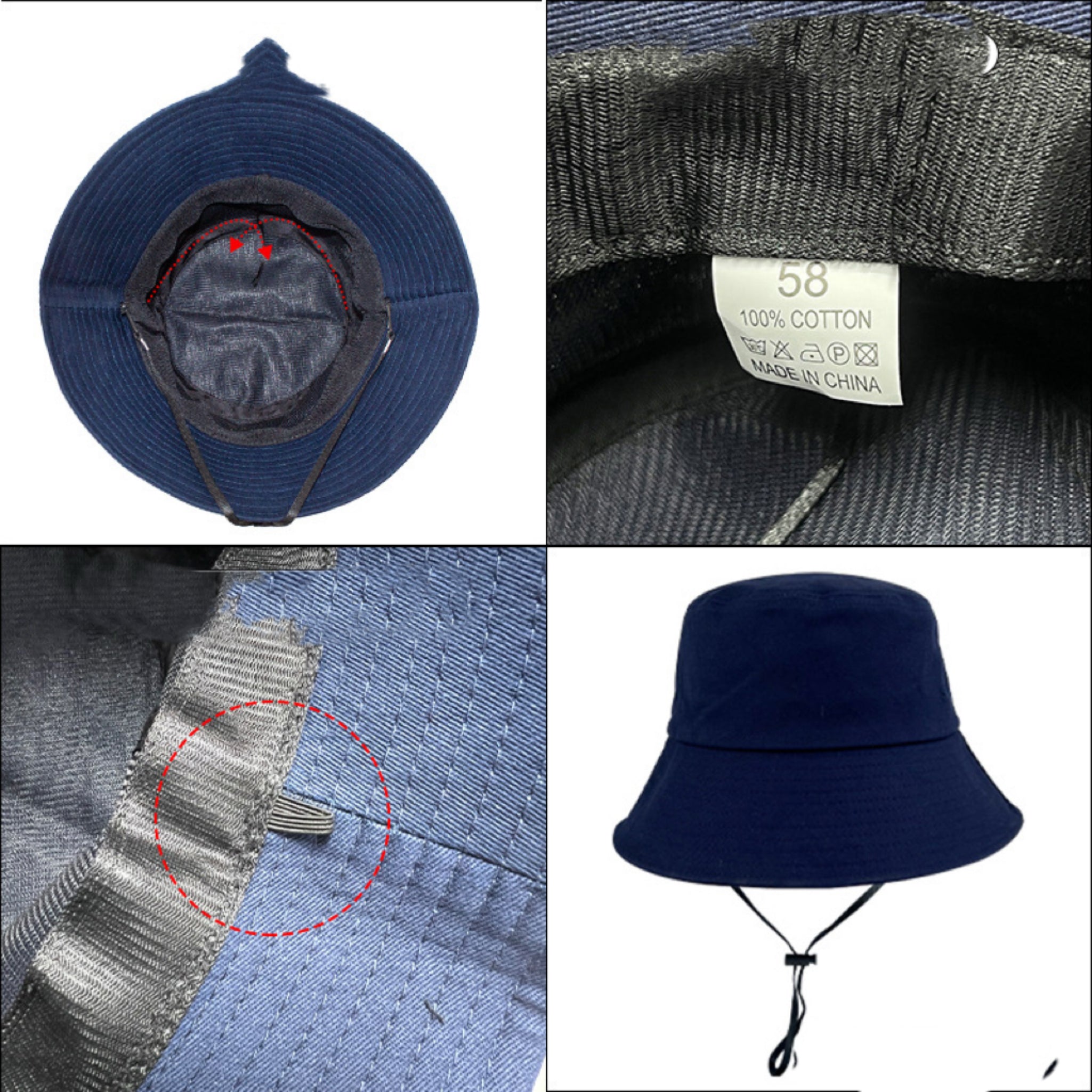 Bucket Hat With Secure Chin Strap