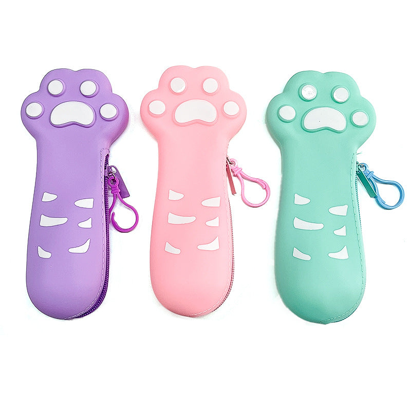 Silicone Cat Paw Pen Case
