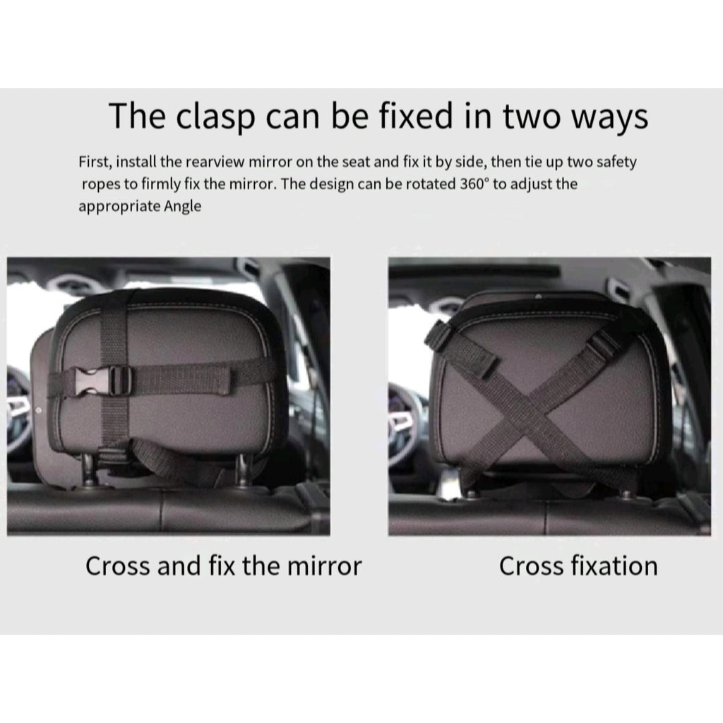 360° Rotatable Wide - Angle Baby Car Seat Observation Mirror