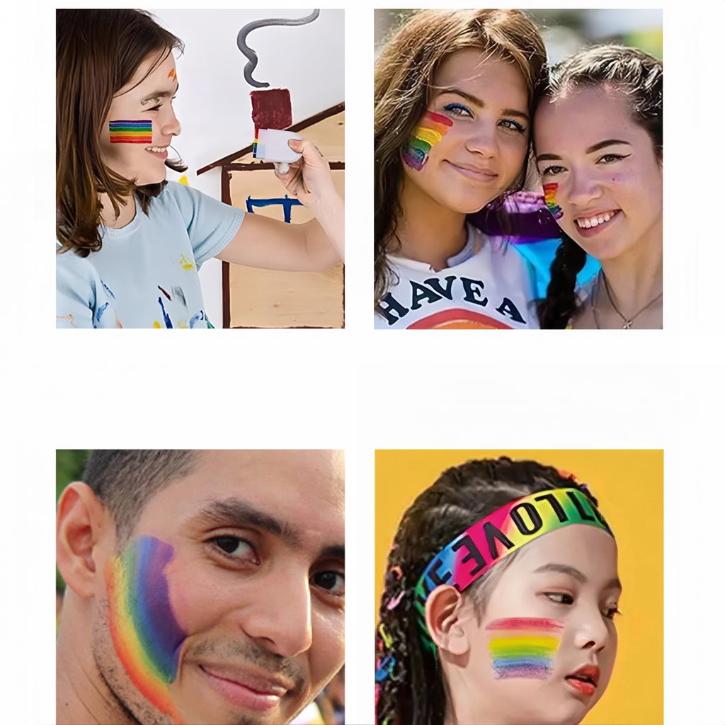6-Color Rainbow Face Painting Crayons