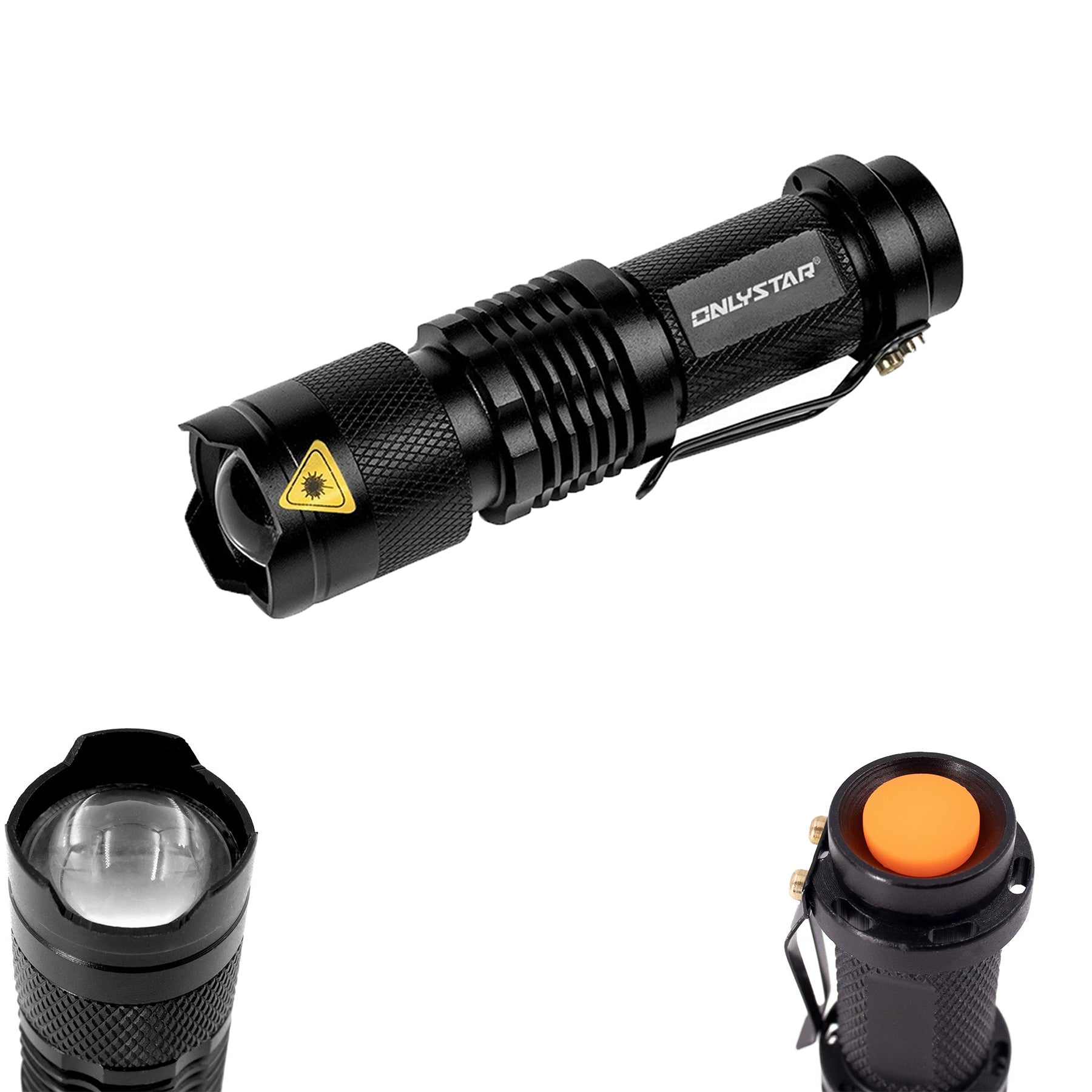 Mini Outdoor Strong Light Telescopic Flashlight