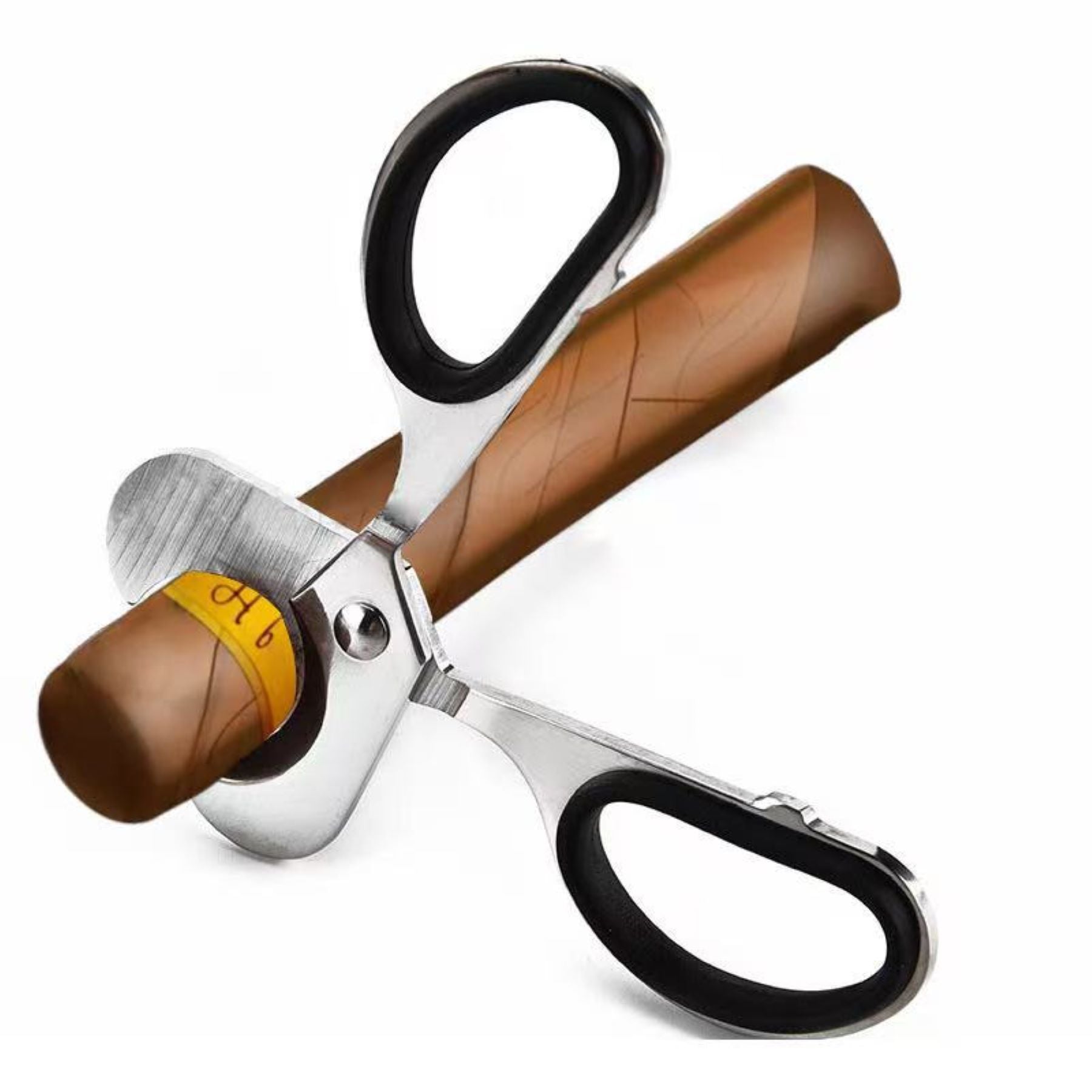 Stainless Steel Handle-type Cigar Scissors