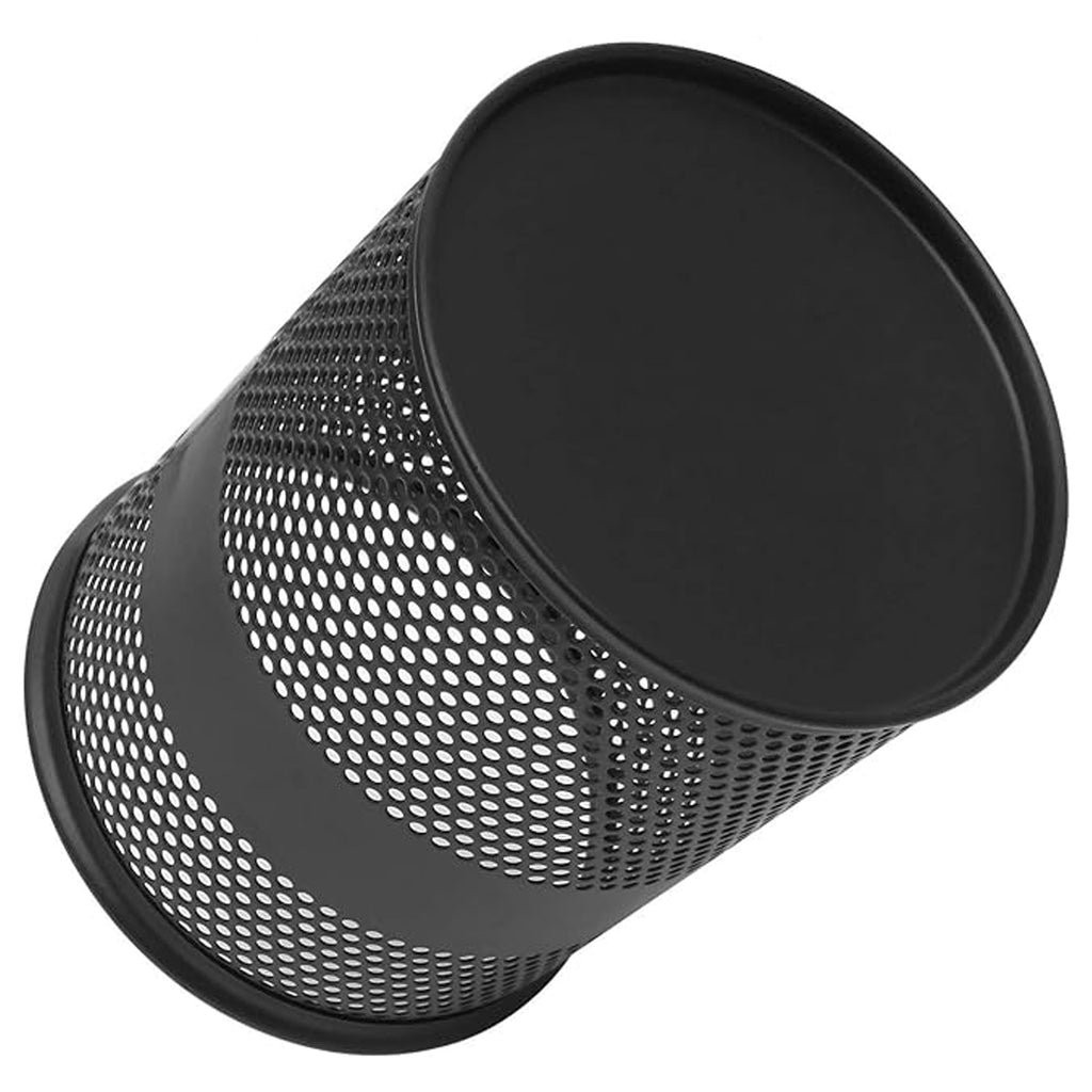 Round Mesh Pen Holder For Desk