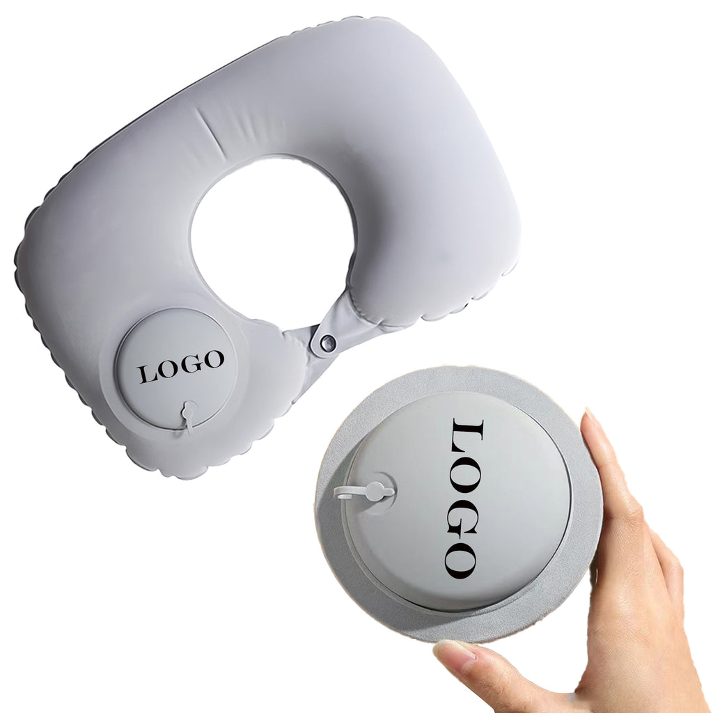 Portable U-Shaped Inflatable Pillow