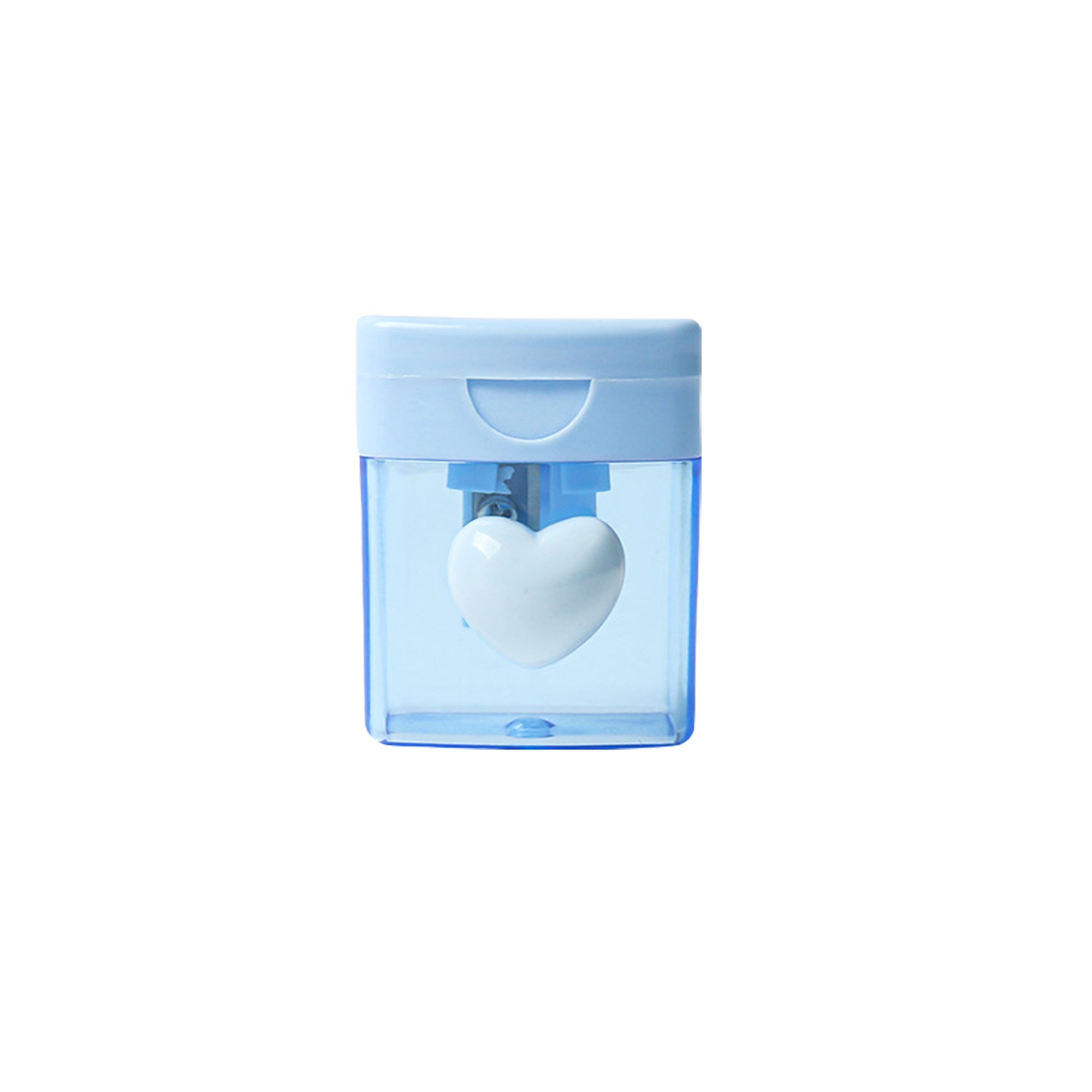 Macaron Cartoon Pencil Sharpener - 4-Color Heart-Shaped