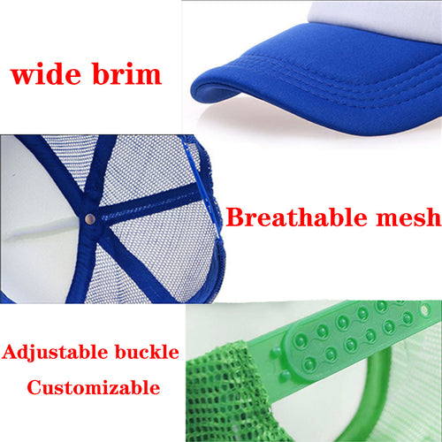 Baseball Sponge Mesh Advertising Peaked Sun Cap