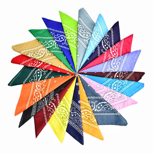 22" Bandanas With Stock Paisley Pattern