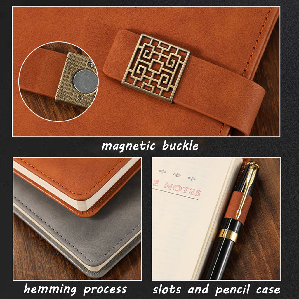 Deer Head Design Pu Leather Hardcover Notebook
