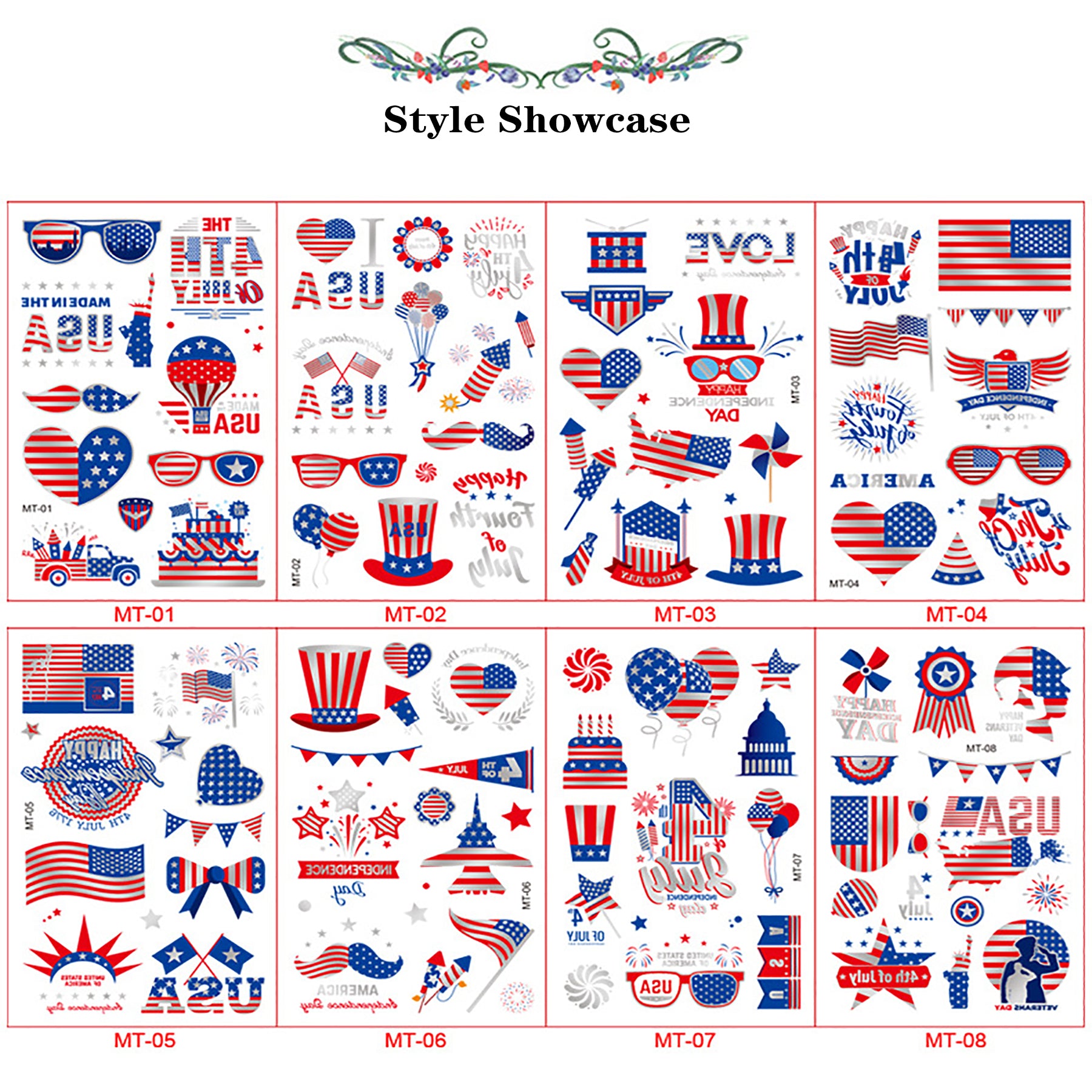 American Style Tattoo Sticker