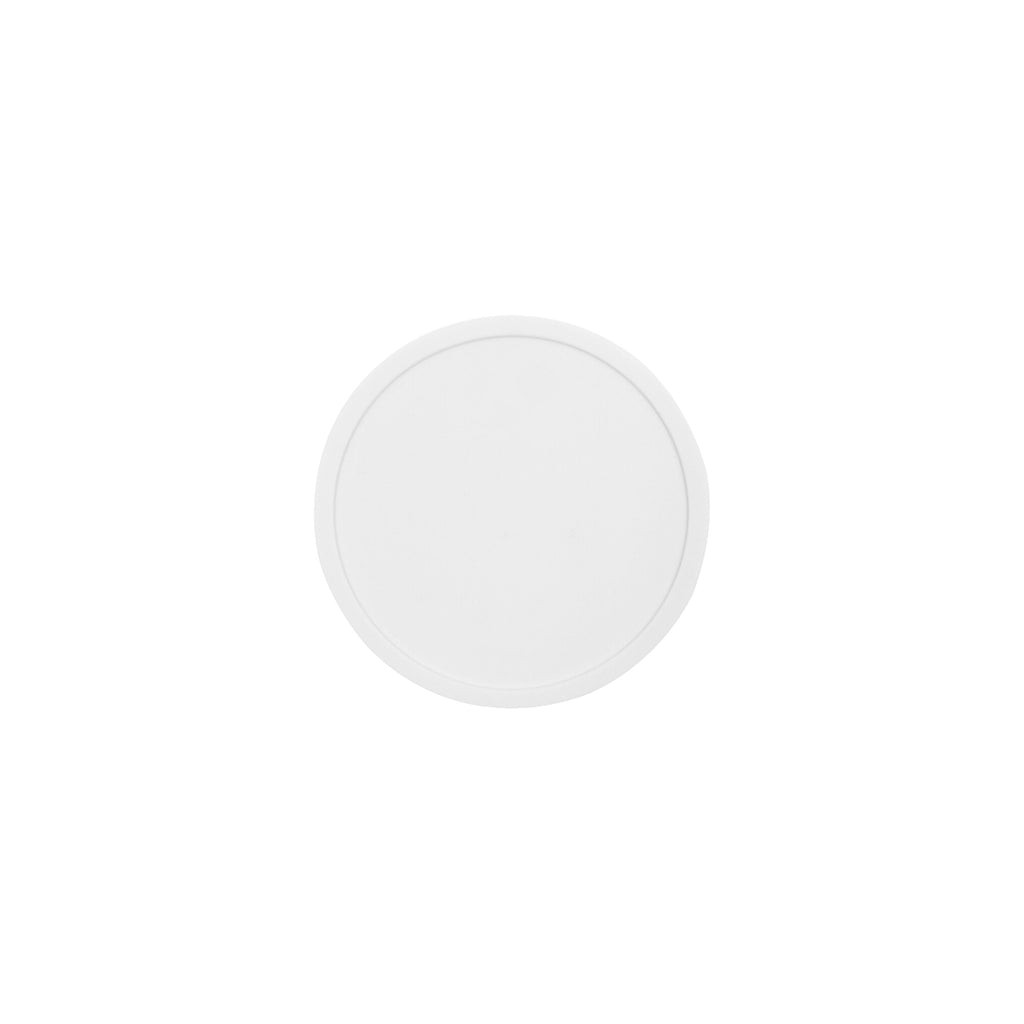 Round Silicone Coaster with Spill-Proof Ring