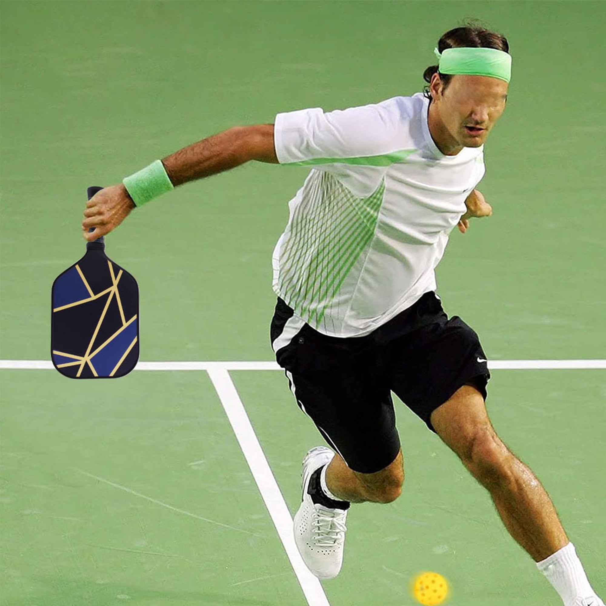 Pickleball Paddle Fiberglass Surface With Bag For Beginners