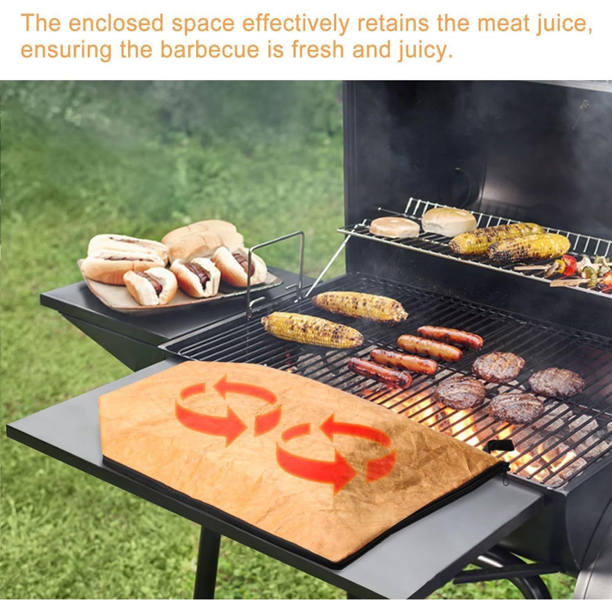 Reusable Aluminum Foil Insulated Bag for Grilled Meat