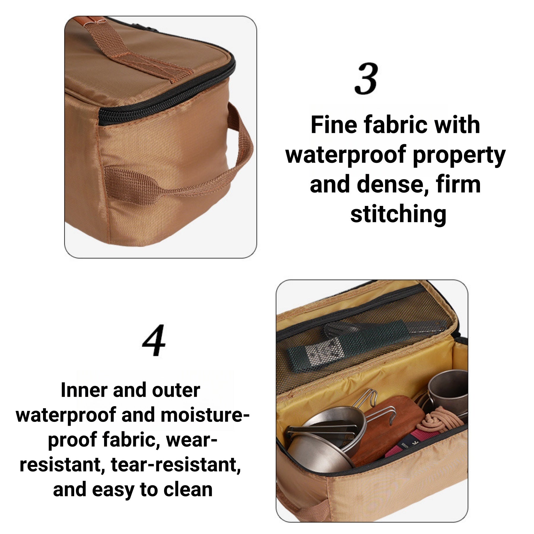 Outdoor Tableware And Cup Storage Bag