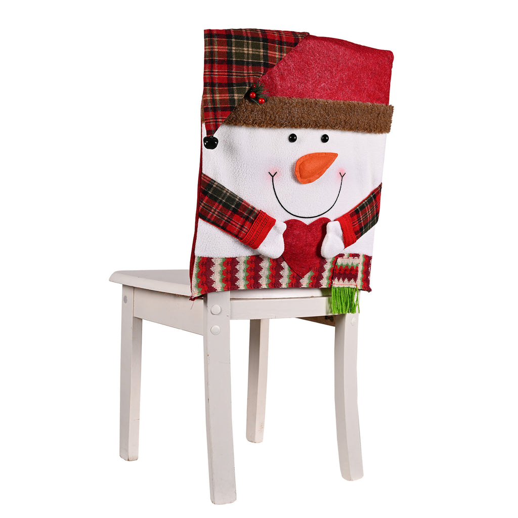 Three Styles Of Christmas Decorations Chair Cover