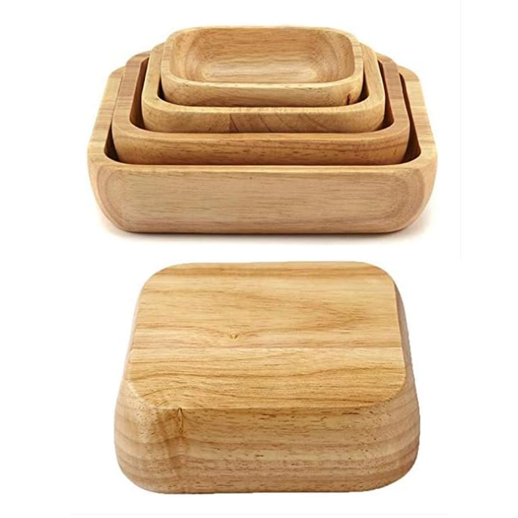 Square Wood Bowl