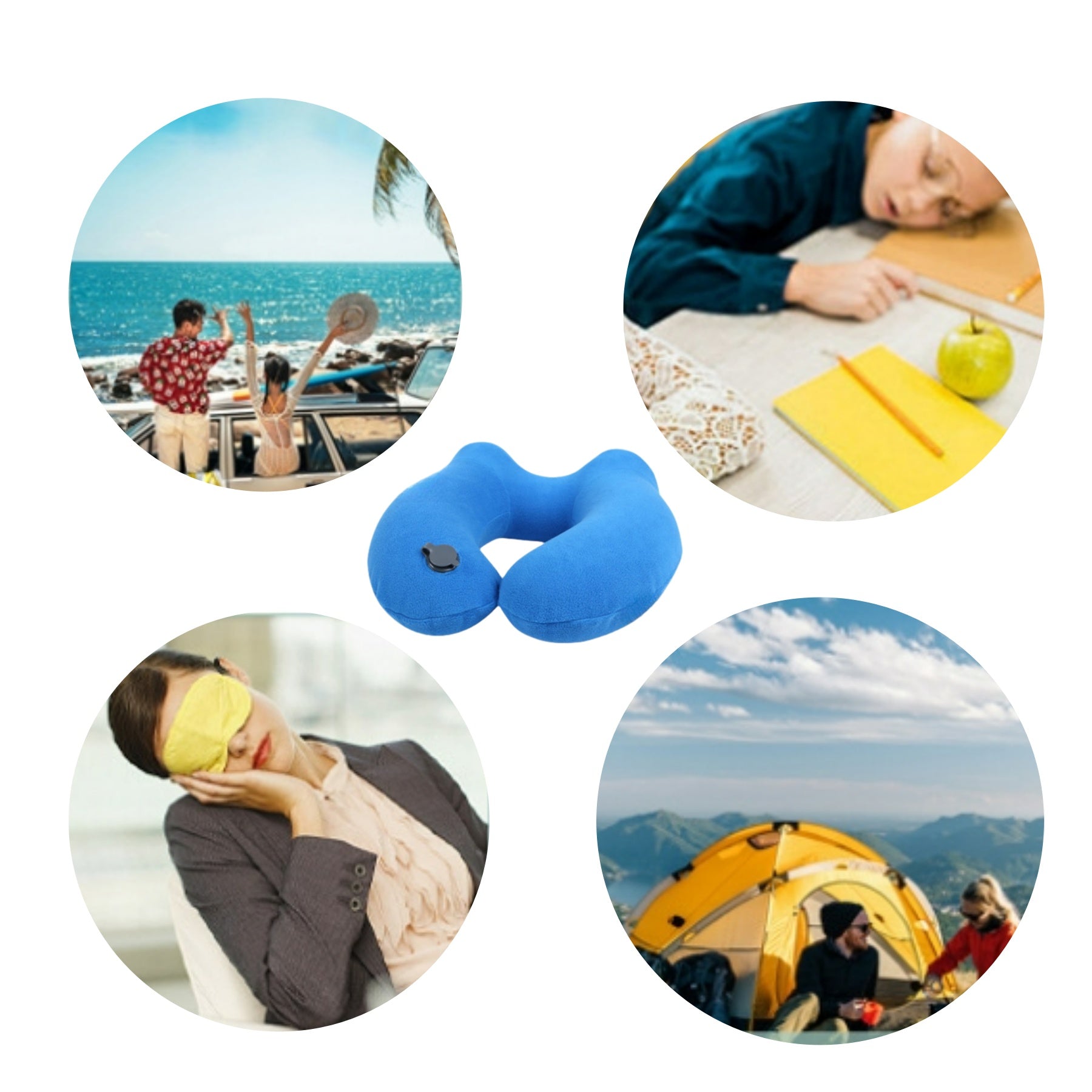 Portable Neck—protecting U-Shaped Pillow