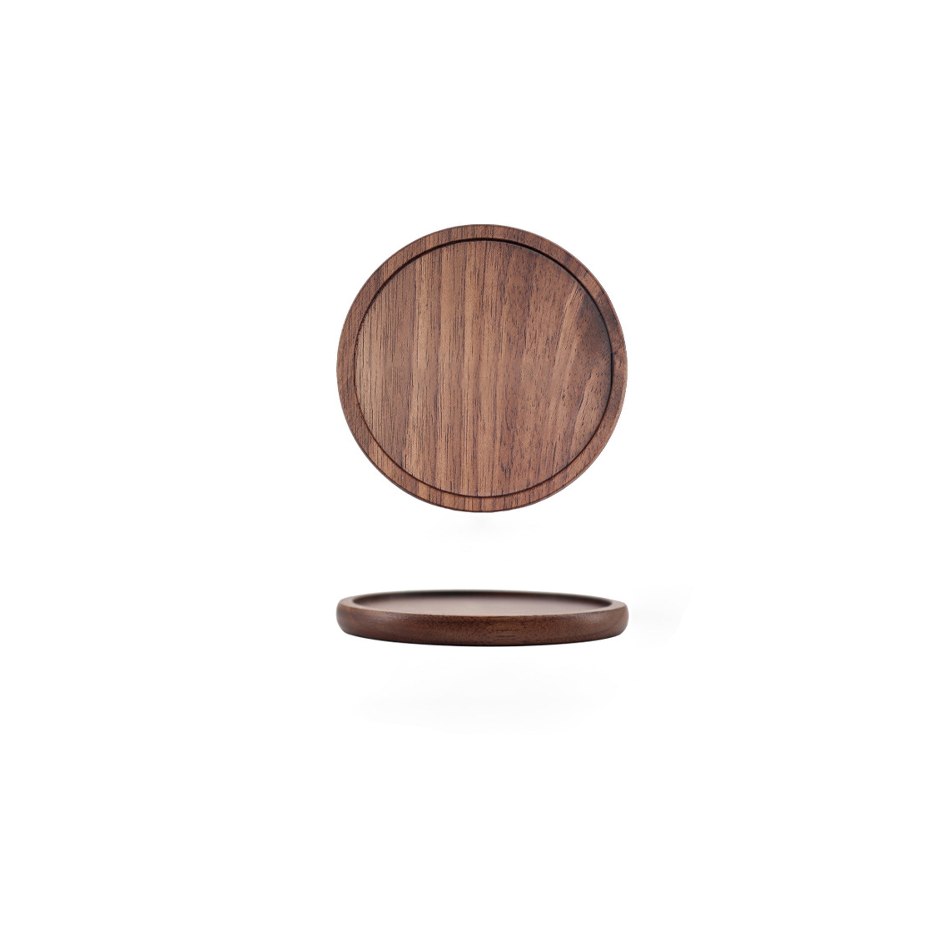Wooden Coaster Set of 5 - Beech, Acacia, And Walnut Wood