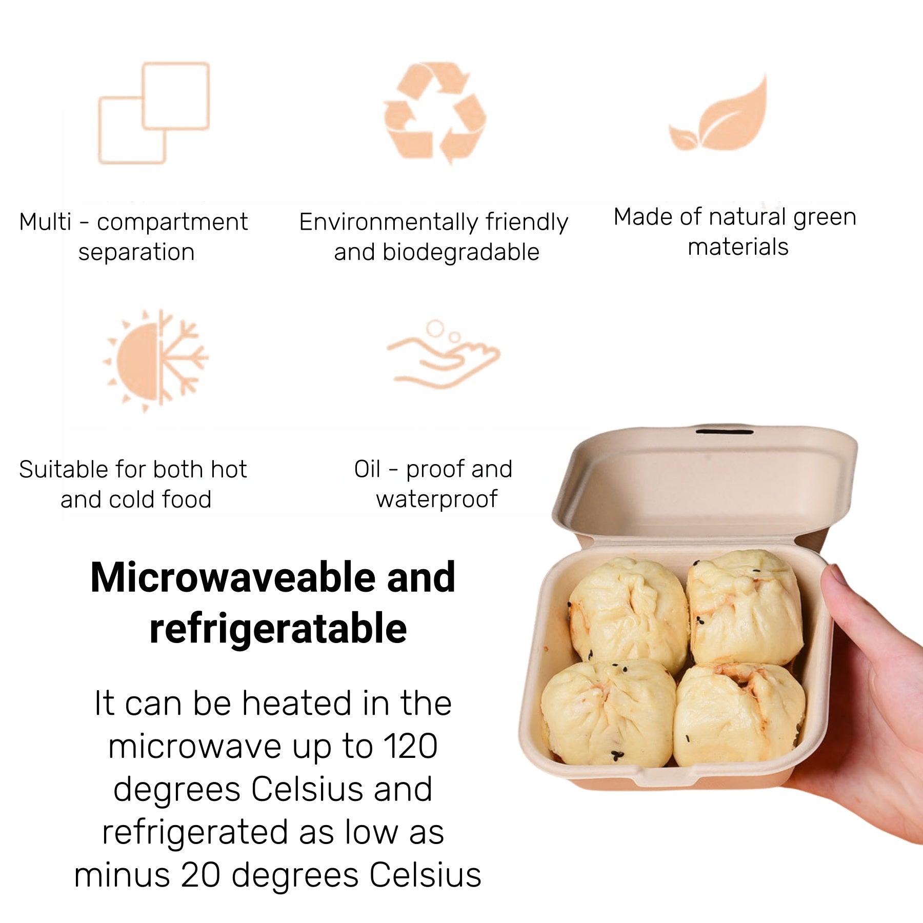 Disposable Portable Food - Grade Burger Box