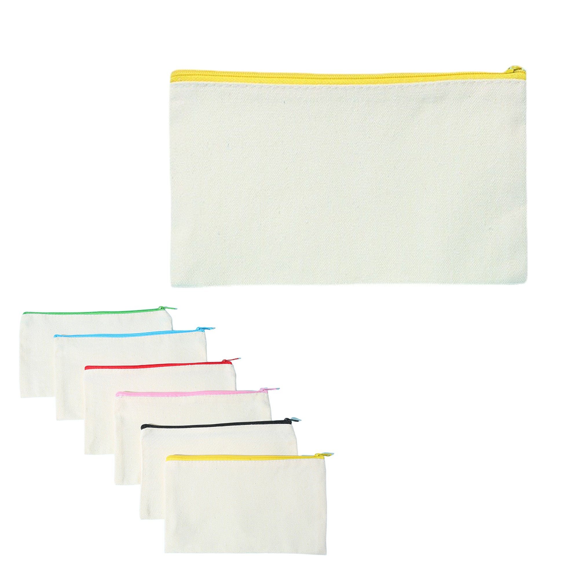 Zippered Canvas Tote Bag