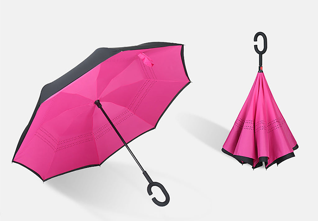 Double Layer Inverted Windproof Reverse Umbrella