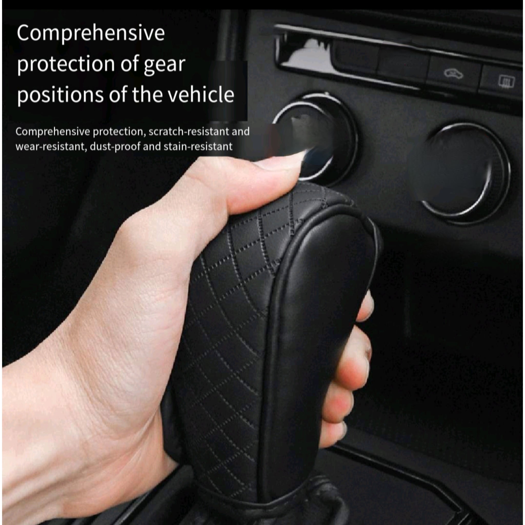 Carbon Shift Cover Breathable Leather Universal
