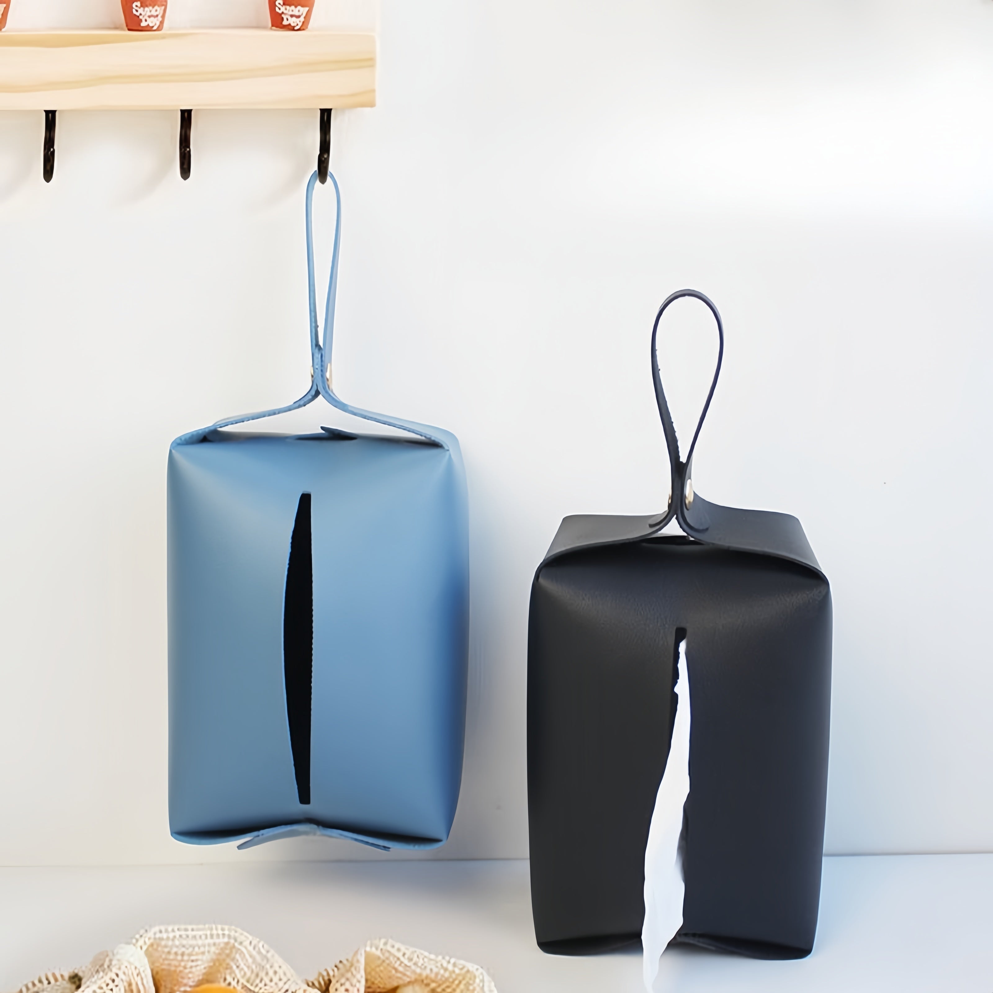 Hanging Pu Leather Tissue Box