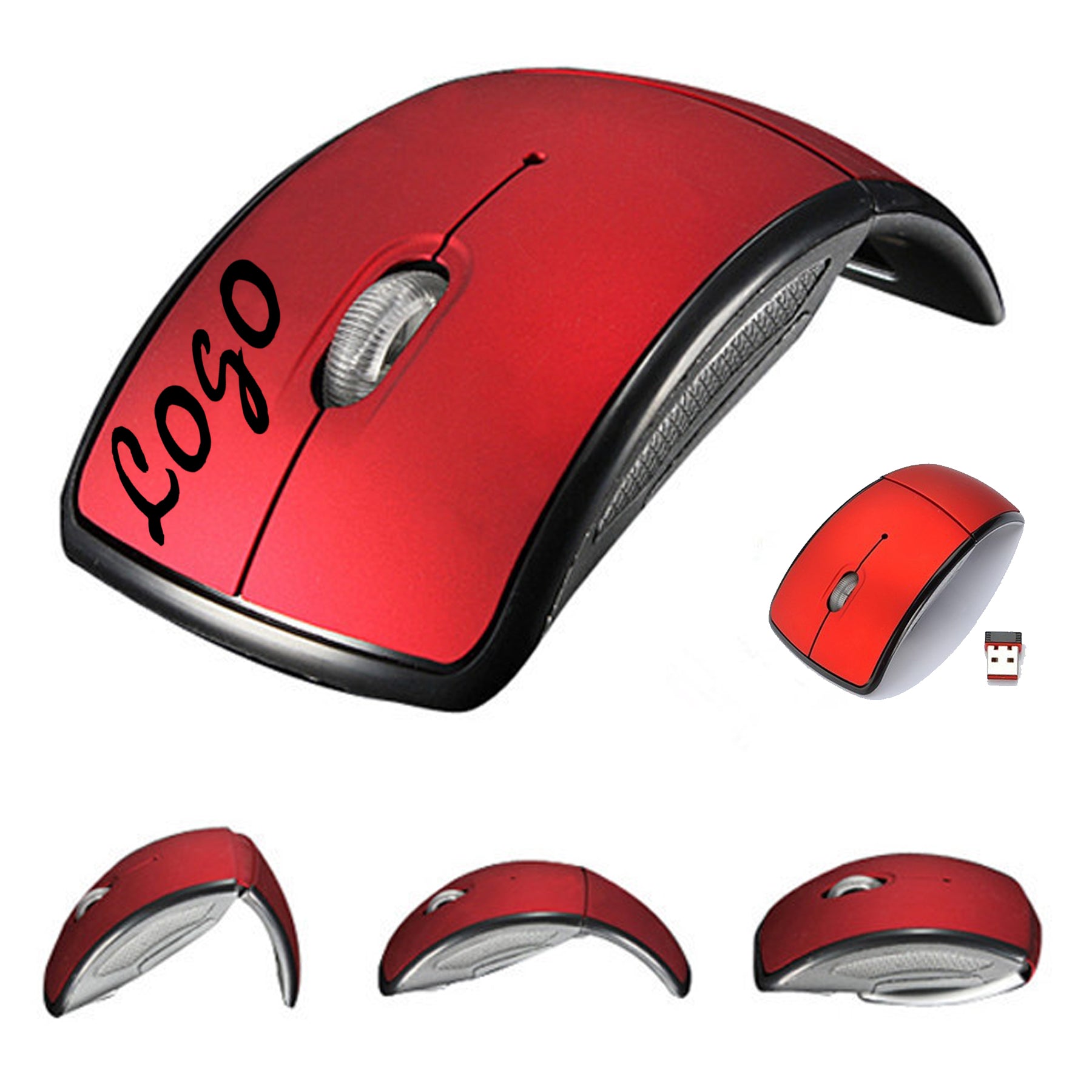 2.4G Wireless Hollow Folding Mouse