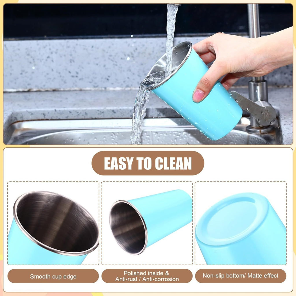 Stainless Steel Anti-Drop Stackable Drinking Cup