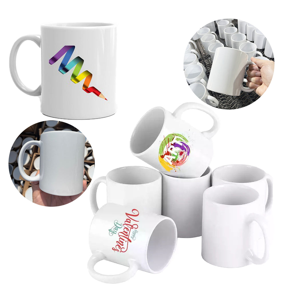 11 Oz. White Economy Ceramic Coffee Mug