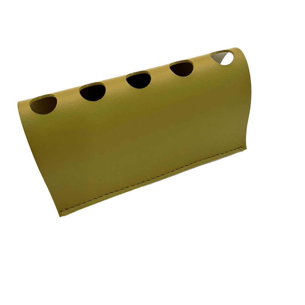 Leather Desk Pen Holder Stationery Storage