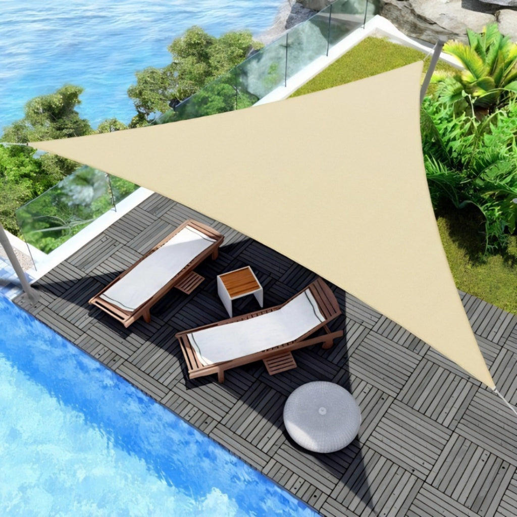 Triangle Sun Shade Sail UV Protection Outdoor Waterproof