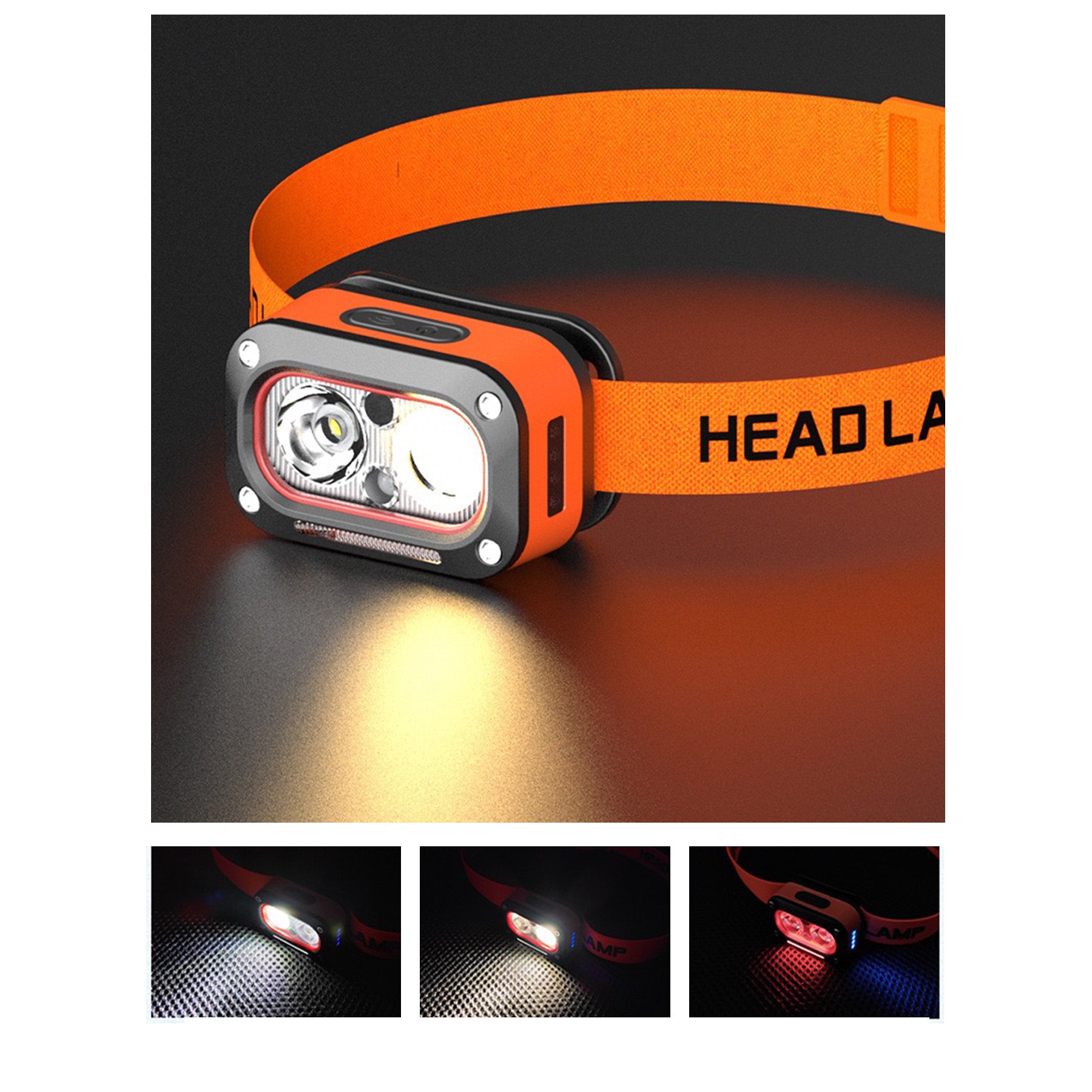 Strong Dual Light Source Led Headlamp