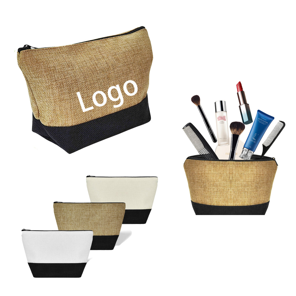 Linen Makeup Pouch