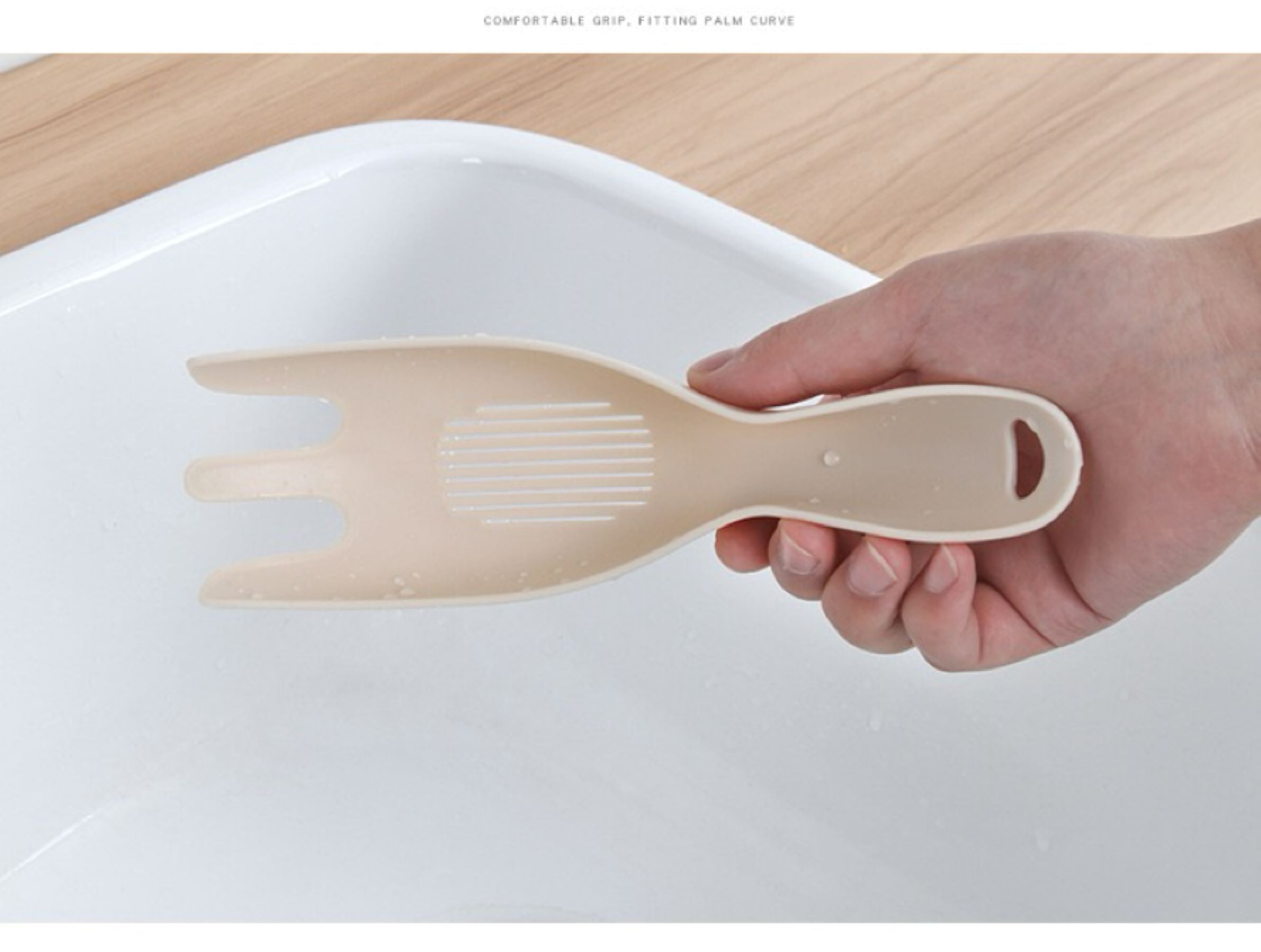 Multi-functional Rice-washing Spoon