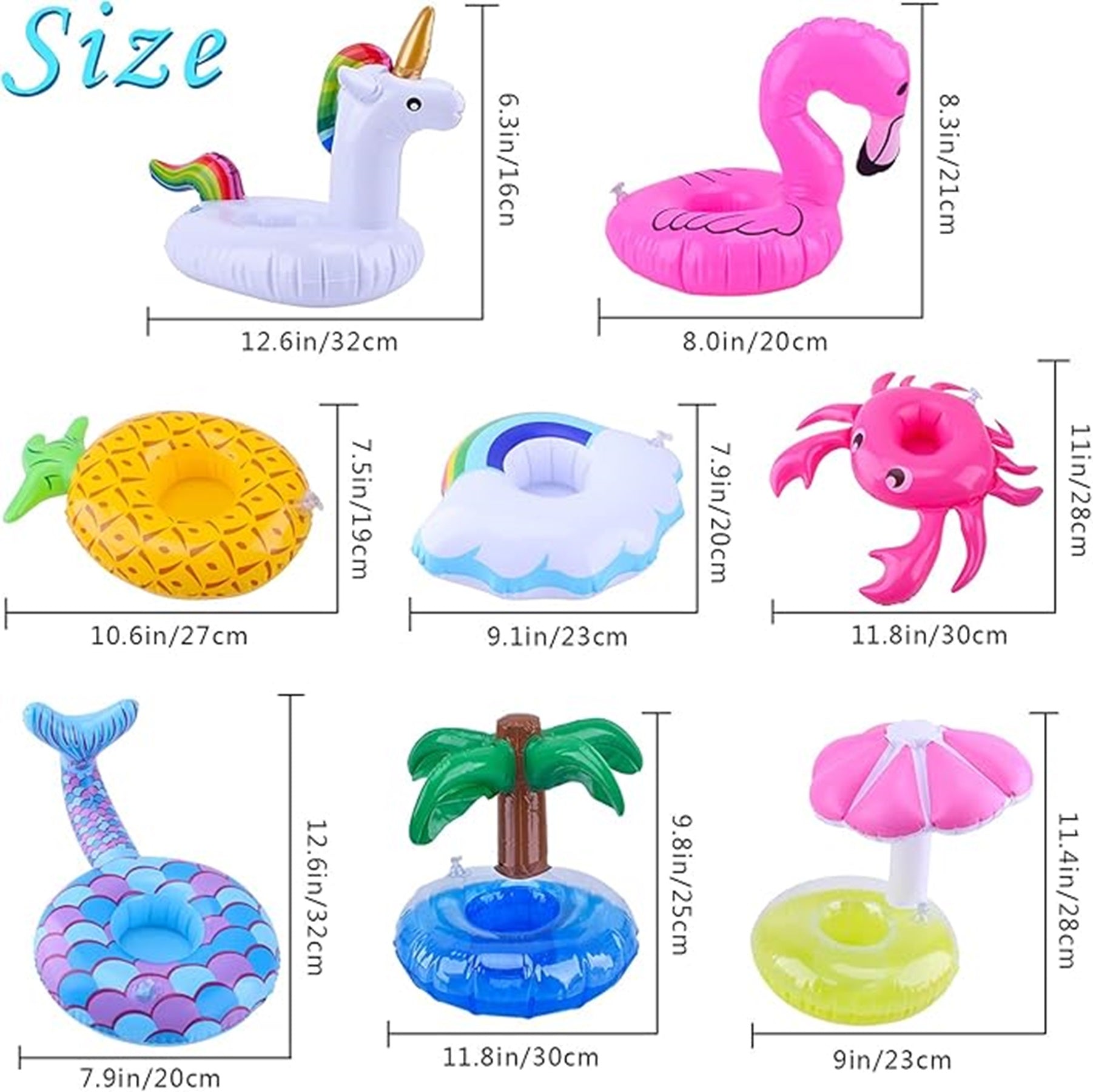 Inflatable All Kinds Of Floating Cup Holders Water Trays