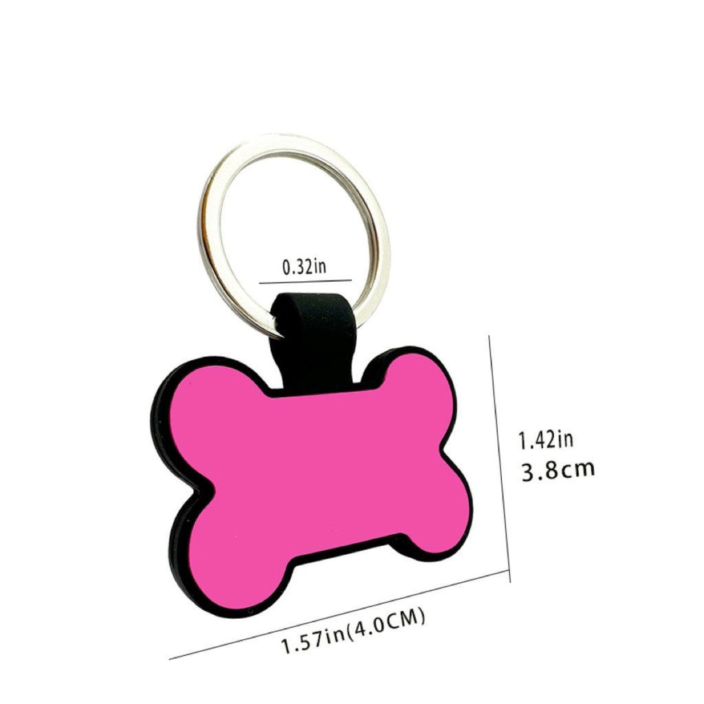 Bone Shaped Silicone Dog Tag