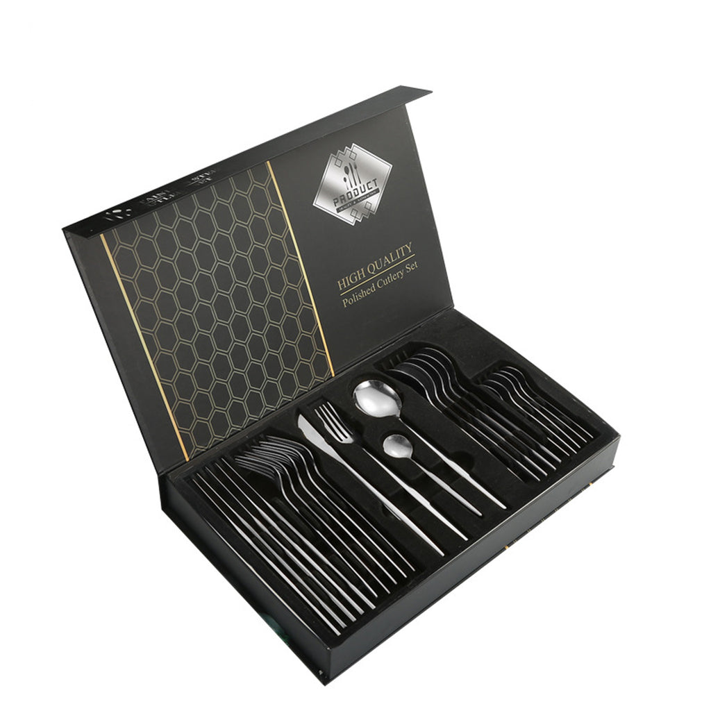 Stainless Steel Cutlery 24-Piece Set