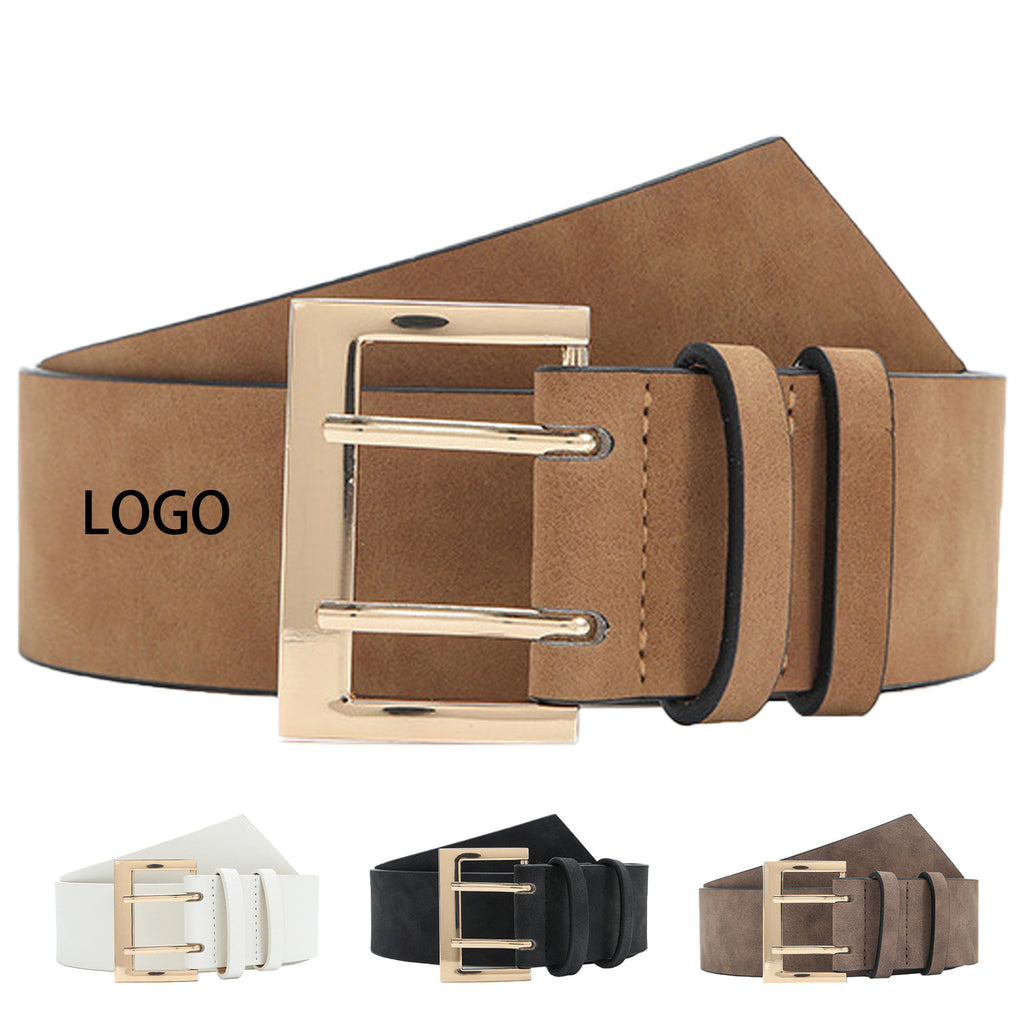 Faux Leather Baseball Belt