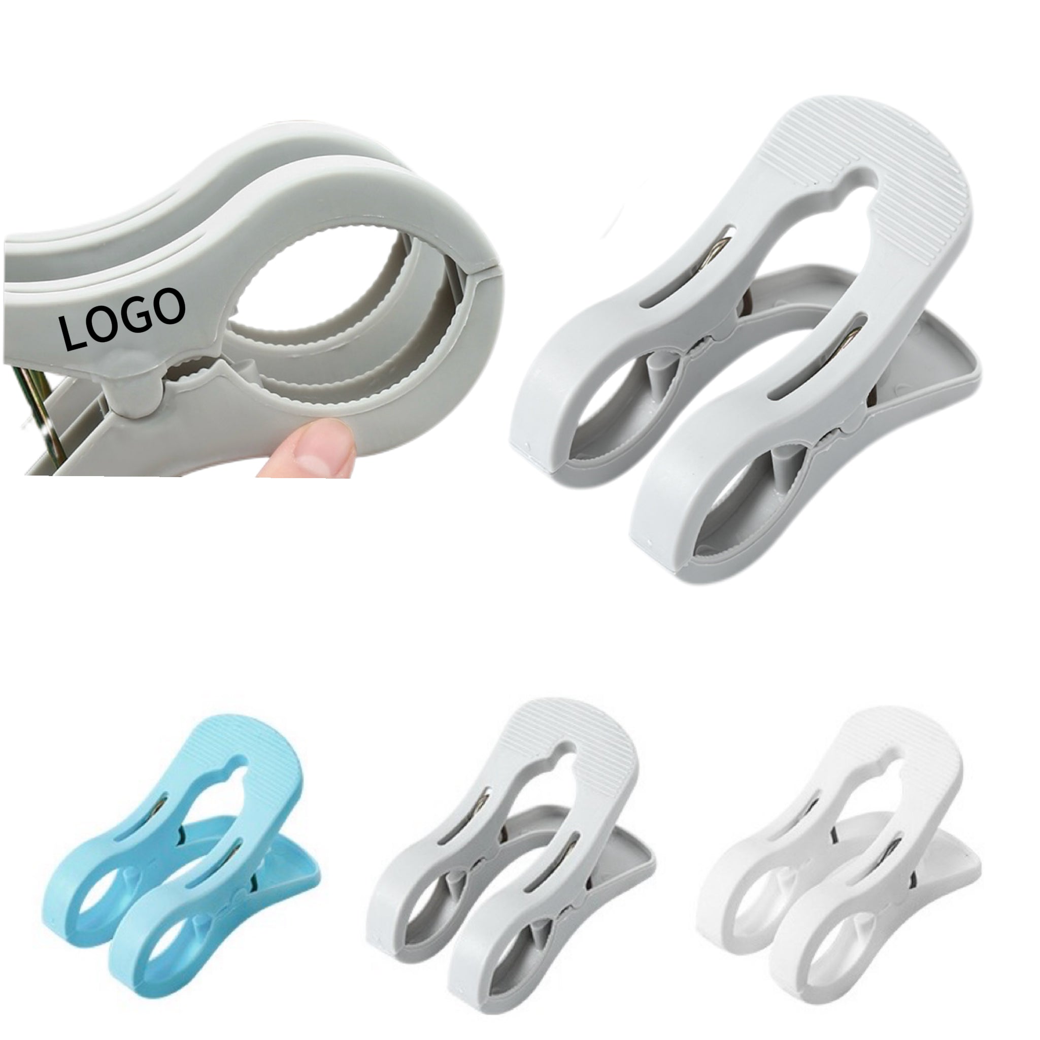 Large Plastic No-Trace Clothespins