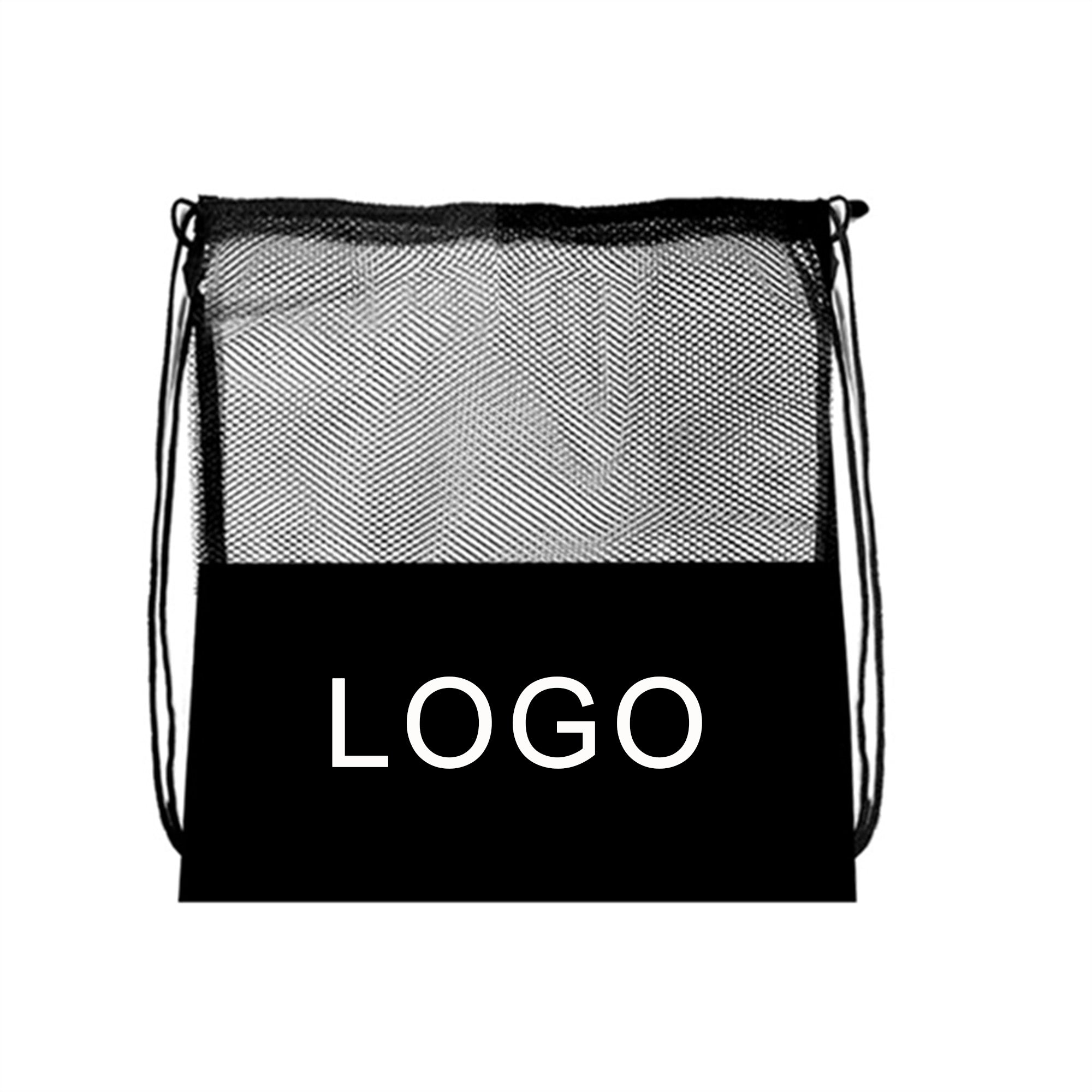Polyester Mesh Sports Drawstring Backpack For Basketball