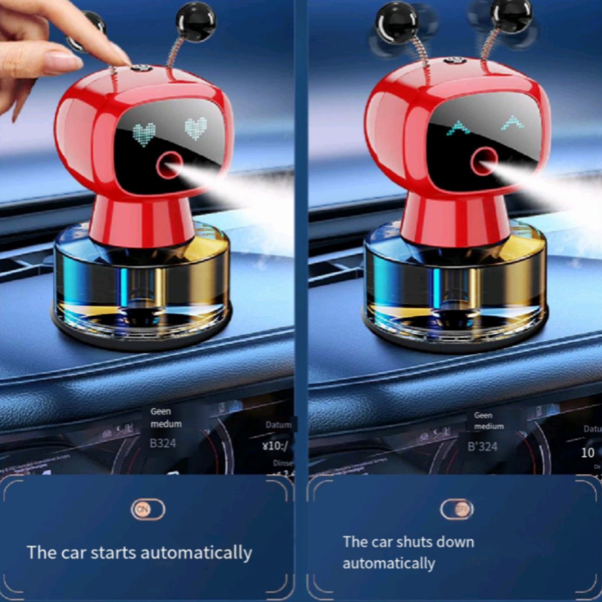 Car Mounted Robot Perfume Ornament