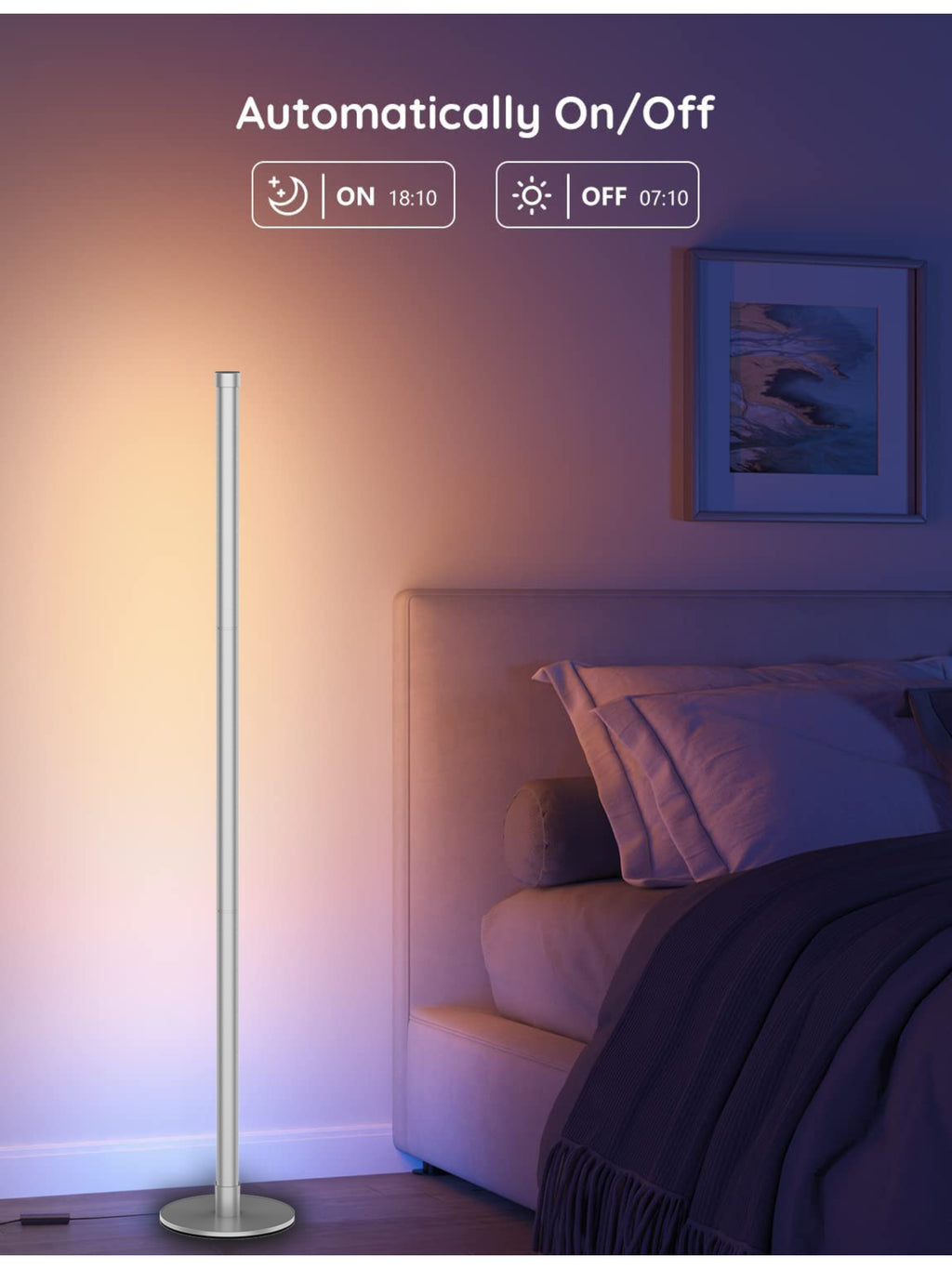 RGB Corner Lamp Mood Lighting Bluetooth APP Control Dimmable