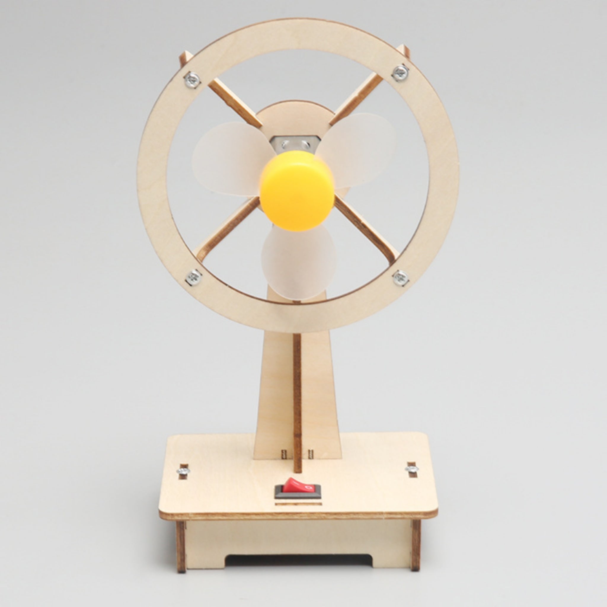Primary School Students' DIY Wooden Mini Fan