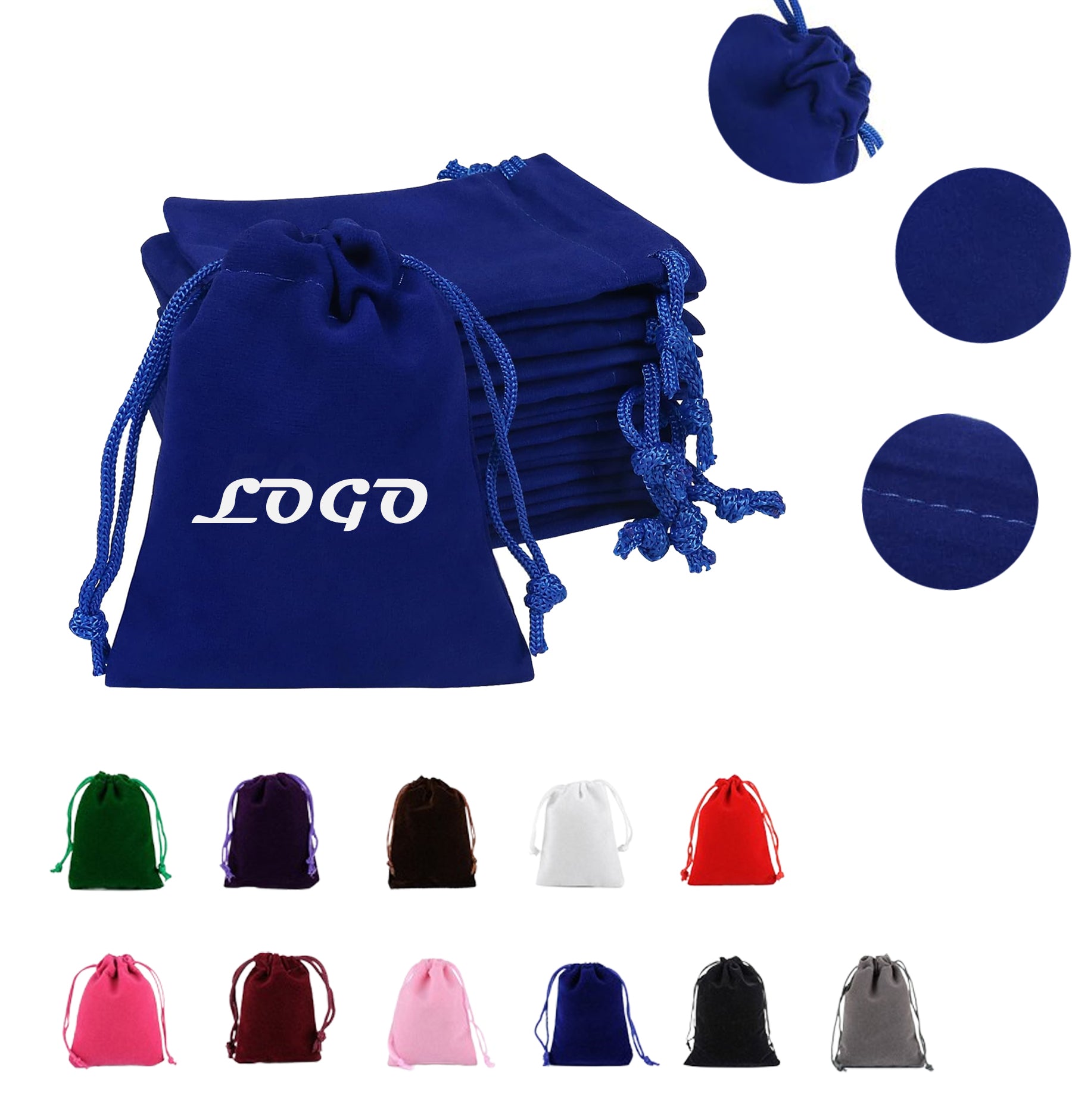Drawstring Velvet Gift Packaging Pouch
