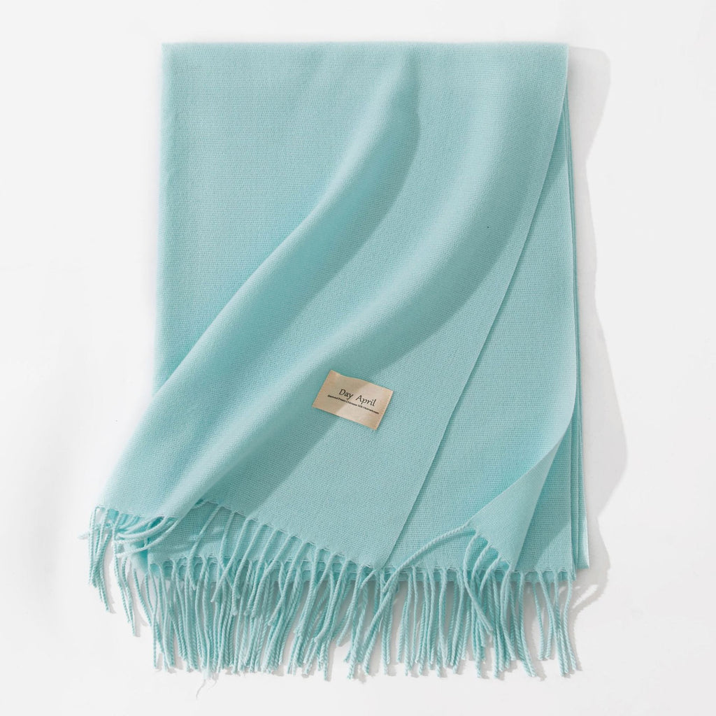 Solid Color Fringe Scarf